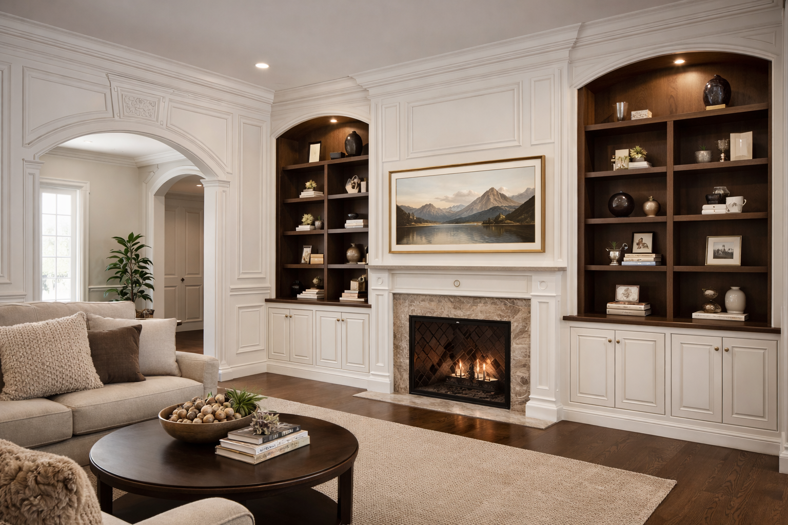 Custom built-ins and finish carpentry by Heritage Builds