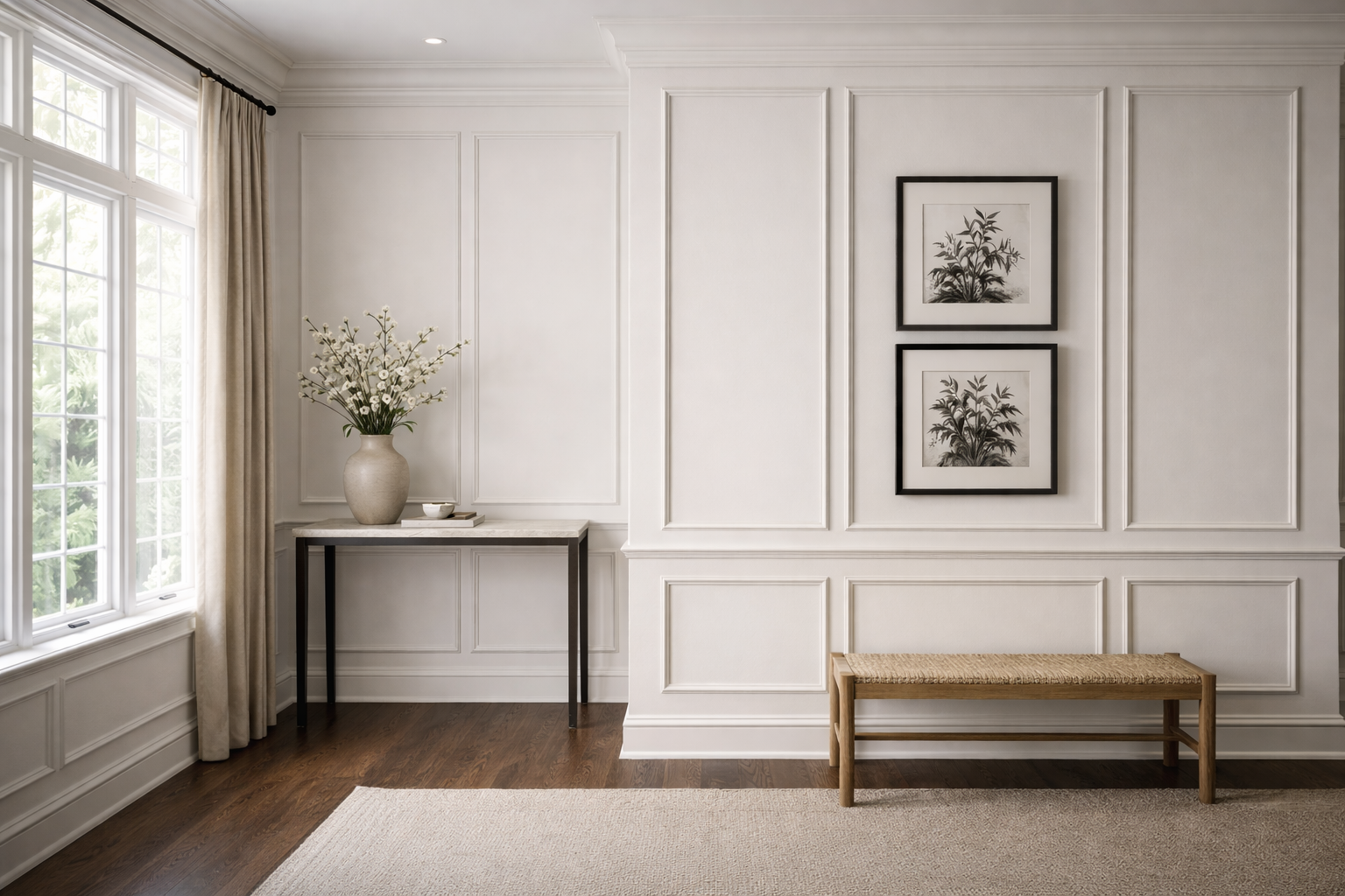 Detailed trim and molding work